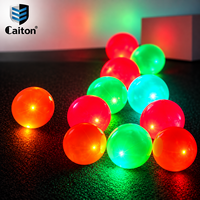 Balles de golf LED personnalisées, brillantes dans le noir, multicolores, lumineuses, pour le golf de nuit