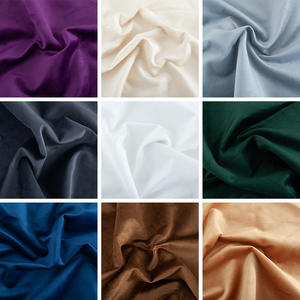 네덜란드 벨벳 무지 소파 커버링 원단 홈 텍스타일 천연 스트링 방진 화장품 포장 파우치 다이닝 원단 - Product Image 3