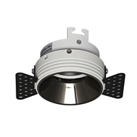 Spot LED encastré rond moderne anti-éblouissement en aluminium GU10 MR16 SD043 pour intérieur, sans cadre, garantie 3 ans