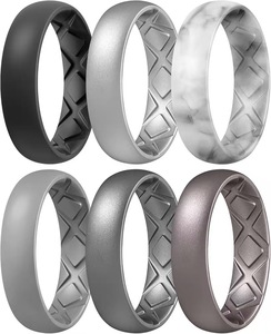 Cincin Silikon Desain Ergonomis Bernapas dengan Pola Lengkung Dalam yang Trendi dan Dapat Dipersonalisasi, Penjualan Terlaris - Product Image 5
