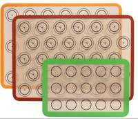 Alibaba meilleures ventes 40% plus épais écologique de qualité alimentaire personnalisé cuisine ustensiles de cuisson antiadhésif Silicone tapis de cuisson Carton