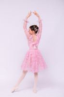 Vente en gros Nouveau Giselle Ballet Tutu Robe Petite Fille Rose Tulle Jupe Adultes Enfants Fait Spandex Nylon Scène Performance Danse