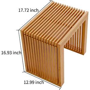 AJUNION <span class=keywords><strong>panca</strong></span> in bambù formato su misura più occasioni sgabello sedile spazio-risparmio scarpe <span class=keywords><strong>panca</strong></span> per sala da pranzo ingresso bagno soggiorno - Product Image 5