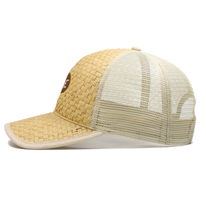 Китайский новейший пользовательский красивый дизайн с вышивкой Бамбуковая Шляпа-тракер соломенная бейсболка - Product Image 3