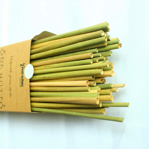 Pailles en herbe naturelle artisanales, écologiques, pour boissons froides, fournitures en vrac EcoCrafts, pailles en herbe biodégradables naturelles - Product Image 1