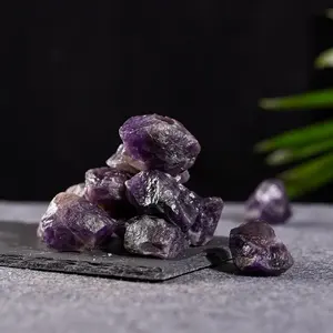 批发天然紫水晶结石大块粗石英生水晶紫水晶