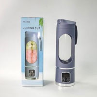 Mini Blender Draagbare Blender Mini Verse Fruitpers Handmatige USB TYPE-C Oplaadbare Blender