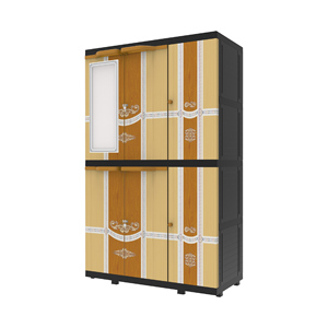 El armario portátil Mega MSC cuenta con un elegante espejo, almacenamiento multifuncional y un diseño duradero, perfecto para un guardarropa organizado y con estilo. - Product Image 1