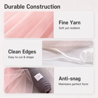 Tissu en tulle 100 % nylon respirant de 1 mm, couleur dégradée, léger, pour robes de soirée et robes à paillettes, tissu en dentelle