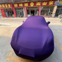 Funda para Auto de Terciopelo Elástico, Impermeable, con Protección UV, 4 Milésimas de Pulgada de Grosor, Ajuste Personalizado, Antiarañazos, para Uso en Interiores, para Modelos de Automóviles