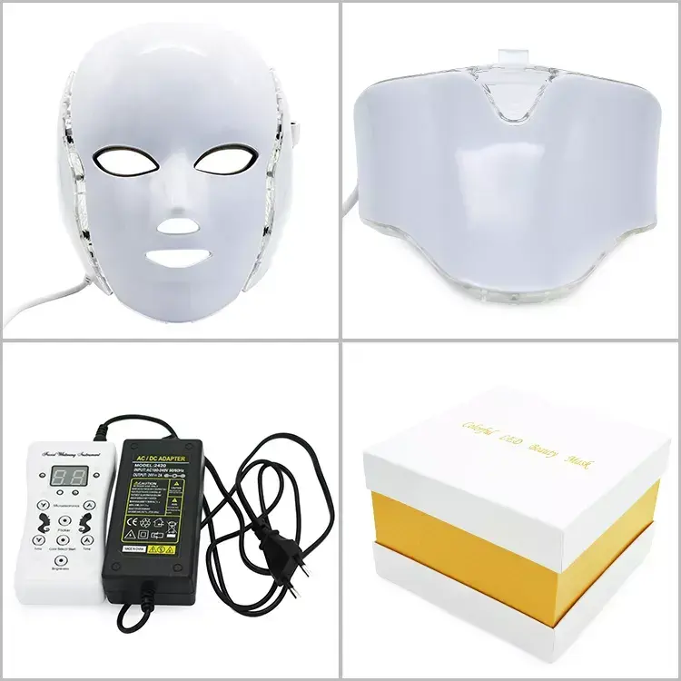 ORANGLES 7-Color LED Light Therapy Mask | Popular Anti-Aging Facial Lifting Device for Home Use – orangles Kuwait - full product showcase - displaying specifications - Image 5 of 6 | adapts to any space | 7-Color LED Light Therapy Mask | Popular Anti-Aging Facial Lifting Device for Home Use – orangles Kuwait deal New Jersey | Free Shipping ORANGLES