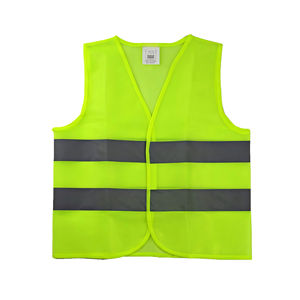 سترة أمان عاكسة عالية الوضوح 120 جرام/متر مربع للبناء والقيادة على الطرق والعمل والأمن - Product Image 1
