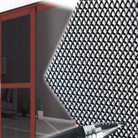 Le plus populaire en 2026 : Porte de sécurité transparente en acier inoxydable avec moustiquaire en treillis tissé uni et services de découpe et de soudure