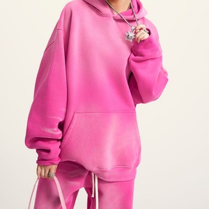 Manufacturers Customs Winter Lined Printed 100% Cotton Heavy Weight Hip Hop Stone Washed Casual Unisex Hoodie Wholesale - Product Image 6