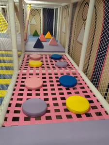 Accessoires de château vilain pour aire de jeux intérieure filet de plate-forme tube de sangle de sécurité filet d'escalade de pont à planche unique pour - Product Image 3