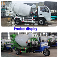 Camion malaxeur à béton diesel de 1,5 m³, mini malaxeur à béton, petit malaxeur à ciment pour projets de construction