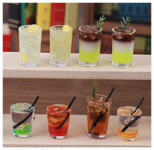 Venta al por mayor vacío a granel Kawaii Mini resina casa de muñecas bebida miniatura botella de <span class=keywords><strong>limón</strong></span> taza lata <span class=keywords><strong>café</strong></span> 3D jugo cocina jugar juguetes en Stock - Product Image 3