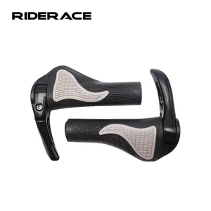 RIDERACE 1 Par Mountain Bike Handle Bar Ajustável Vice Guiador De Borracha Durável Anti-Skid À Prova De Choque Ajustável Girando Grips