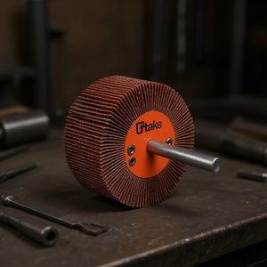 Meule à lamelles abrasive Ttake 100x30 mm, tige de 6 mm, grain 80, corindon - Product Image 3