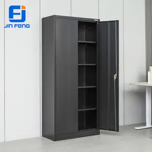 Ali Gold Metal Cabinet Supplier Office Furniture Iron File Storage Cabinet Price Modern Design Double Doors Steel Filing Cabinet