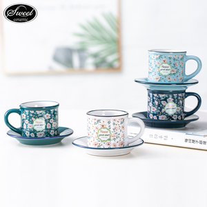 SWT fabricante personalizado 380Ml esmalte espacios en blanco tazas café campamento Navidad Camping cerámica Esmalte taza con diseño de flores para regalo - Product Image 5