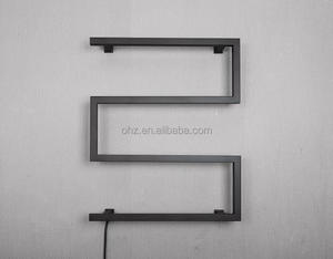 Sèche-serviettes mural <span class=keywords><strong>noir</strong></span> <span class=keywords><strong>mat</strong></span>, équipement de salle de bain, sèche-serviettes, vente directe d'usine, 9045B-1 - Product Image 3