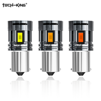 TECH-KING Ampoule LED de clignotant à haute vitesse avec ventilateur de refroidissement, puce 3570, 1157 1156 S25 LED Canbus pour voiture universelle