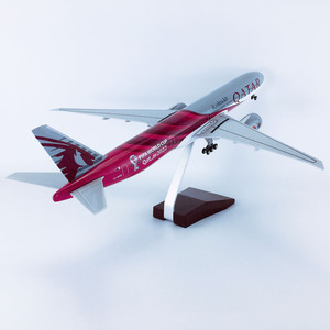 1/158 Quy Mô 47Cm Qatar Đường Bay Boeing B777 Diecast Nhựa Mô Hình Máy Bay Với Bánh Răng Hạ Cánh - Product Image 2