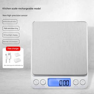 مقياس رقمي للمطبخ 3 ، 2 ، 1 ، وزن بالميزان ، مقياس وزن المطبخ ، مجوهرات ذكية ، قهوة ذهبية ، ميزان مطبخ كهربائي - Product Image 5