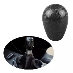 Carbon Fiber Gear <b>Shift</b> <b>Knob</b> Metal Head Ergonomic For Manual Automatic Cars - Product Image 4