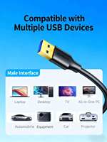 Kabel Pigtail Pengisian Daya USB 2.0 Male Female ke 2 Kabel Harness, Kustom Pabrik, Warna Hitam, 0.3m 1m 2m, 22awg 2464
