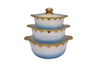 Casserole en céramique JiuWang en gros, ensemble de soupières blanches à double anse avec couvercle, design zen asiatique, 2 poignées