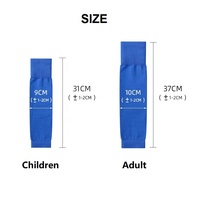 Vente en gros usine Manchon de compression pour mollets de jeunes, genouillère, protège-tibias et bas de football sans pied