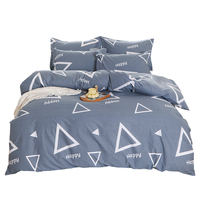 Vente en gros de draps de lit personnalisés en coton 100% - Ensemble de literie 4 pièces - Housse de couette - Taille King Size - Taille Queen Size - Taille Full - Super doux - Luxe