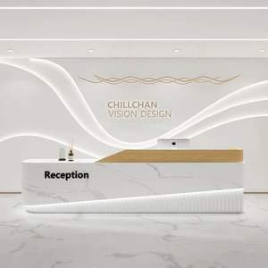 Mobilier en bois au design moderne Bureau <span class=keywords><strong>de</strong></span> réception pour bureau, <span class=keywords><strong>salle</strong></span> <span class=keywords><strong>de</strong></span> sport, hôtel ou magasin pour réception - Product Image 5