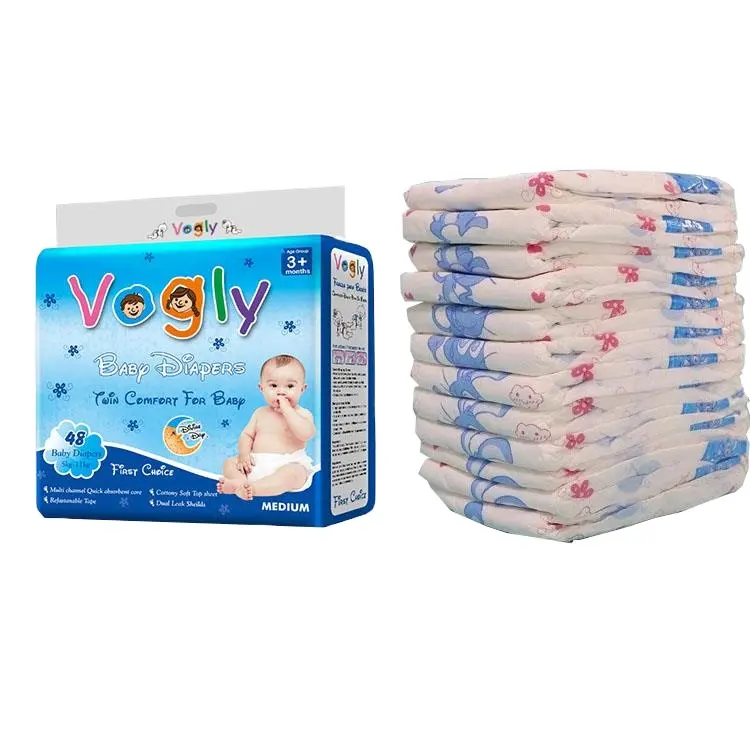 Mukavemet üreticileri destek özelleştirme sıcak satmak PE arka tabaka yüksek emme Voglys bebek bezi