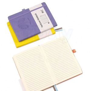 Agenda/Carnet de notes A5 A6 B5 à grille pointillée, ligné, avec élastique, couverture rigide, édition 2025 - Product Image 2