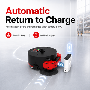 New REEMAN Industrial Sweeping Robot Heavy Duty Factory Warehouse Floor Cleaner Laser Navigation 30L Dust <b>Bin</b> Sweeping Robot - Product Image 6