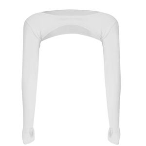 Haut de sport pour femme UPF 50, léger et respirant, à manches longues, couleur unie, avec découpes, pour le yoga et les activités de plein air - Product Image 5