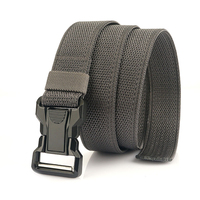 Ceinture tactique de travail en nylon de haute qualité 38 mm avec boucle à verrouillage automatique pour la chasse, la randonnée en plein air, l'escalade, résistante et à séchage rapide