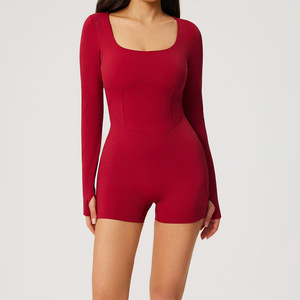 BNICE CT2177 Tuta Sportiva Estiva Intera per Donna, per Palestra e Corsa, Set Aderente a Maniche Lunghe per Fitness e Yoga - Product Image 3