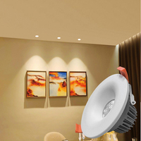 Lámpara de Techo Empotrada LED COB de 7W, Regulable, sin Parpadeo, Ángulo de Haz de 15 Grados, UGR 19, Recorte de 75mm, para Interiores