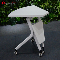 Greatway Bureau d'ordinateur Table pliante pour bureau, réunion, lecture, formation, hauteur réglable
