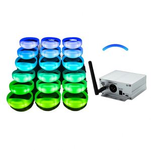 กำไลข้อมือ LED แบบกำหนดเอง ควบคุมด้วยรีโมท DMX วัสดุพลาสติก RGB ควบคุมด้วยเสียงเพลง เป็นมิตรกับสิ่งแวดล้อม ของขวัญส่งเสริมการขาย - Product Image 6