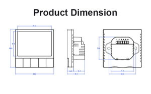 New Arrival tuya <span class=keywords><strong>Wifi</strong></span> lập trình không dây kỹ thuật số sưởi ấm phòng nhiệt điều khiển nhiệt độ cho sàn hệ thống sưởi ấm - Product Image 6