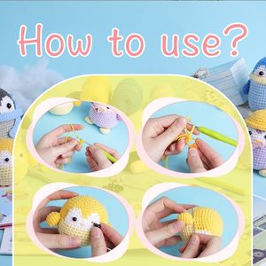 Matériel de poupée au crochet bricolage fait à la main avec facile peasy aspire à bricolage nouveau ensemble de crochet de démarrage pour les femmes - Product Image 4