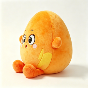 Peluche de piña suave, peluche de piña con textura acolchada, peluche de piña con hoja verde en la parte superior - Product Image 4