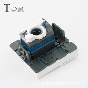 TOM-KJ-L-4 22.5*45mm CAT6A UTP Style Français 15u Plaqué Or Sans Outil Style Français Cat6A Jack Keystone pour Télécommunications - Product Image 5