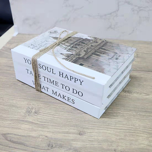 Bán Sỉ Bộ 3 Cuốn Sách Trang Trí Các Trang Bên Trong Trống Theo Yêu Cầu Sách Trang Trí Bìa Cứng Để Trang Trí Quán Cà Phê Gia Đình - Product Image 3