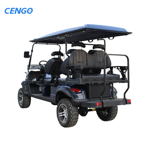 عربة صيد ذات 6 مقاعد تم رفعها مع عربة صيد جولف تعمل بالكهرباء مناسبة لمشاهدة المعالم السياحية - Product Image 3